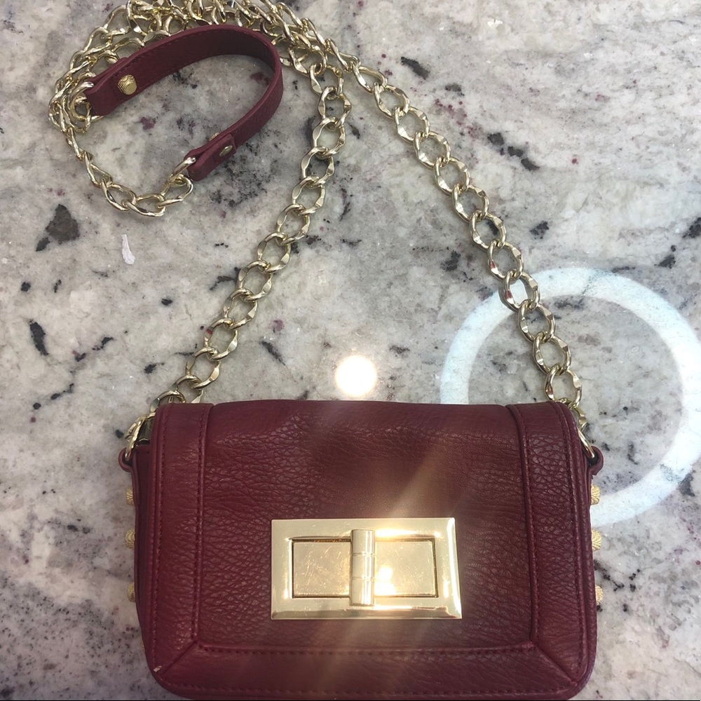 Wine Red “Olivia & Joy” Side bag